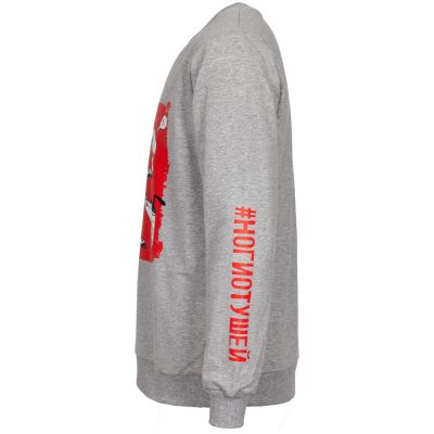 Толстовка «Ногиотушей», серый меланж-2