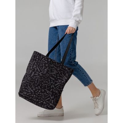 Сумка для покупок «Примерная», черная-7