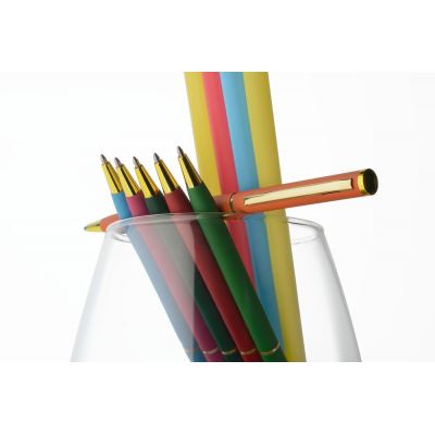 Ручка шариковая Hotel Gold, ver.2, матовая оранжевая-3