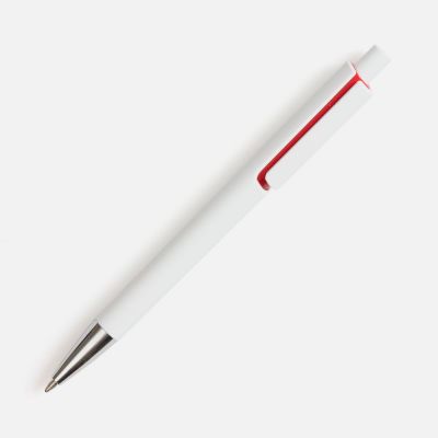 Ручка шариковая Dominanta, белая с красным-2