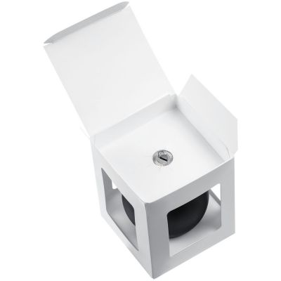 Елочный шар Gala Night Matt в коробке, черный, 8 см-3