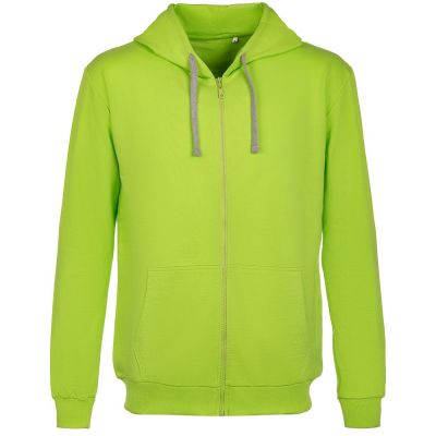 Толстовка на молнии с капюшоном Unit Siverga, зеленое яблоко-0
