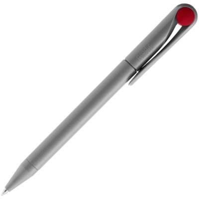 Ручка шариковая Prodir DS1 TMM Dot, серая с красным-2