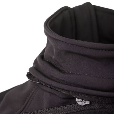 Куртка женская Hooded Softshell черная-3