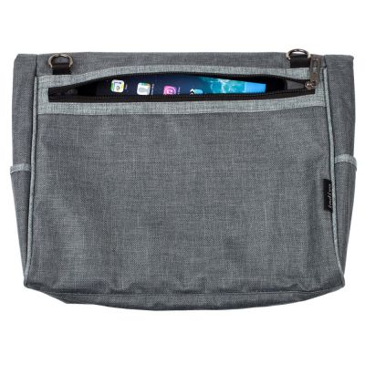 Сумка для ноутбука 2 в 1 twoFold, серая с темно-серым-8