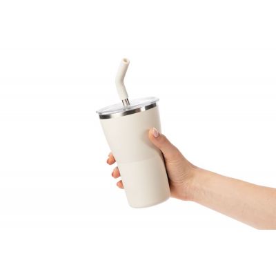 Термостакан Sapporo без логотипа, белый-8