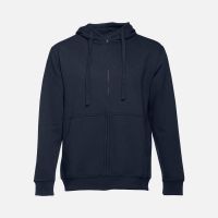 Толстовка мужская на молнии с капюшоном Amsterdam, темно-синяя