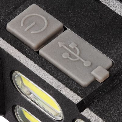 Налобный фонарик аккумуляторный Alnes, черный-5