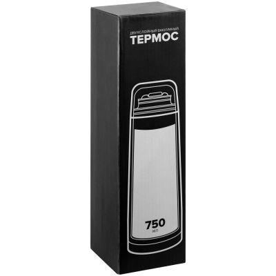 Термос Hiker Soft Touch 750, черный-5
