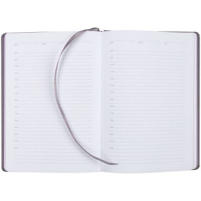 Ежедневник Spain, недатированный, серый с фиолетовым-4