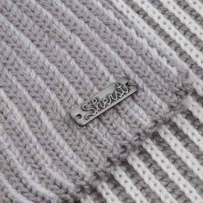 Шапка Nobilis, белая с серым-2