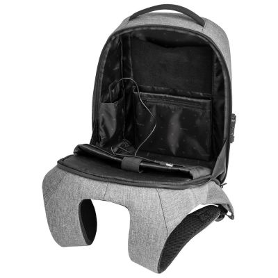 Рюкзак с потайным карманом inGreed, серый-4