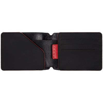 Портмоне Arrival, черное с красным-1