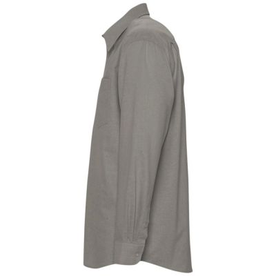 Рубашка мужская с длинным рукавом Boston, серая-2