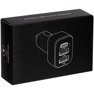 Автомобильное зарядное устройство Branchy с разъемом Type-C, белое-3