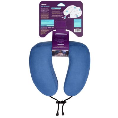 Подушка под шею для путешествий Evolution, синяя-5