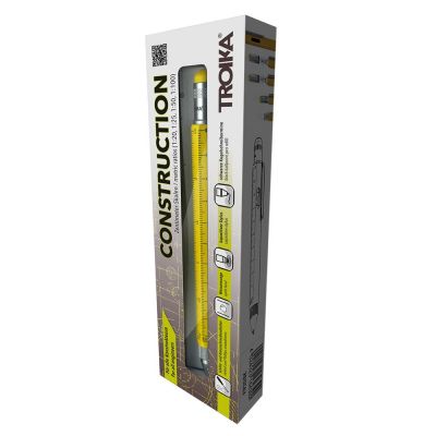 Ручка шариковая Construction, мультиинструмент, черная-5