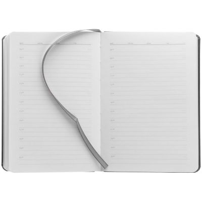 Ежедневник Replica Metal Mini, недатированный, серый-4