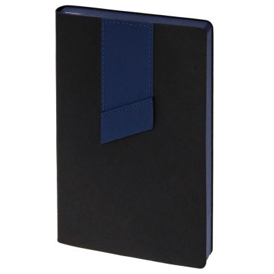 Ежедневник Bookmark, недатированный, черный с синим-0