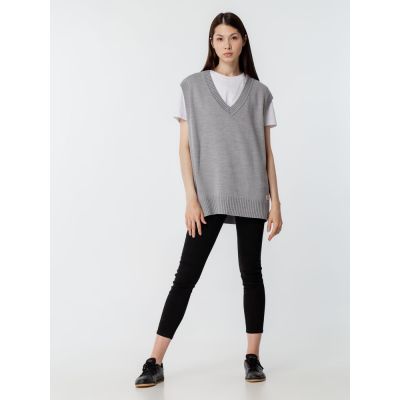 Жилет оверсайз унисекс Tad, светло-серый-4