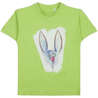Футболка детская Funny Animals, зеленое яблоко-0