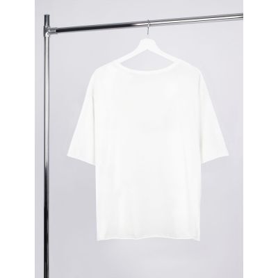 Футболка оверсайз унисекс Vozduh, молочно-белая-1