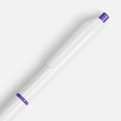 Ручка шариковая Bright Pop, белая с фиолетовым-2