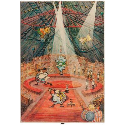 Набор из 3 елочных игрушек Circus Collection: барабанщик, акробат и слон-1