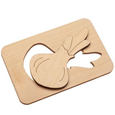 Карточки-раскраски Wood Games, овощи-5