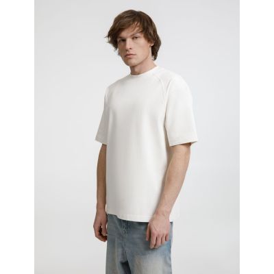 Футболка оверсайз унисекс Sideline, молочно-белая-4