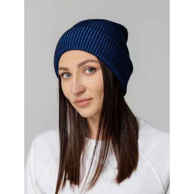 Шапка Nobilis, темно-синяя с синим-4