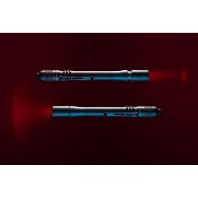 Фонарик с фокусировкой луча Fokus, серо-синий-4