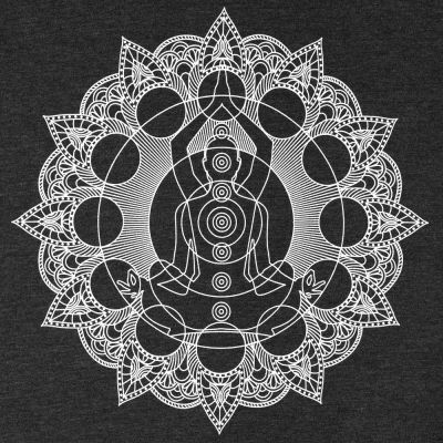 Футболка женская Chakraday, черный меланж-2