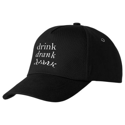 Бейсболка Drunk со светящимся принтом, черная-0