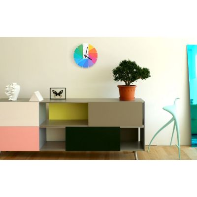 Часы настенные Transformer Clock. White & Multicolor-5