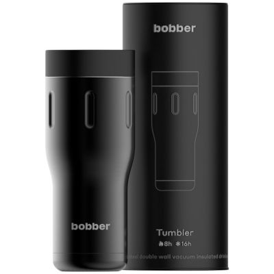 Термостакан Tumbler 470, вакуумный, черный-2