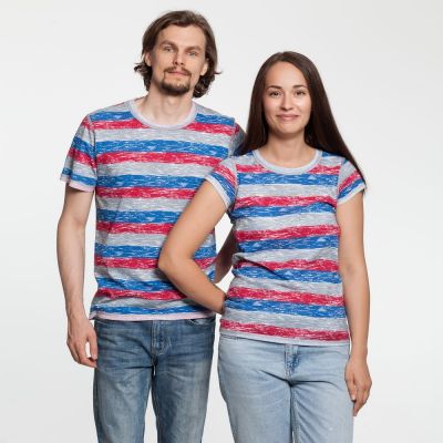 Футболка мужская Rayet двусторонняя, красная с синим-10