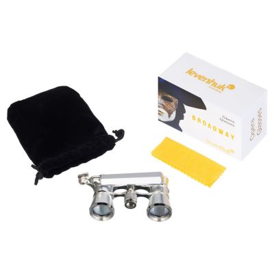 Театральный бинокль-лорнет Broadway 325E, серебристый-7
