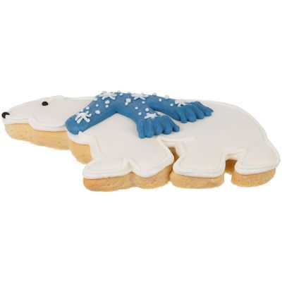 Печенье «Остаемся зимовать», белое с синим-1