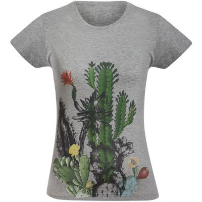 Футболка женская «Жажда жизни», серый меланж-1