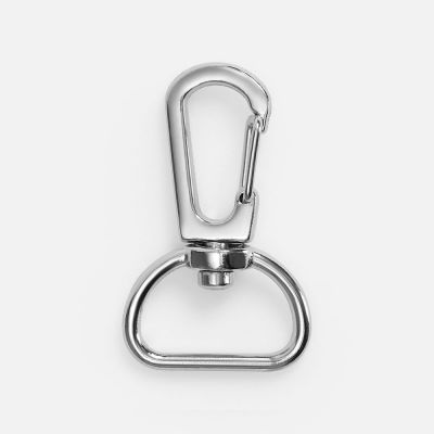 Застежка-карабин Snap hook, M, серебристая (хром)-0