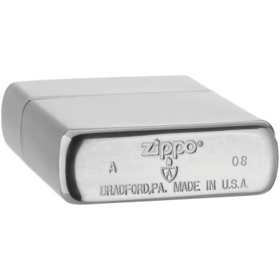 Зажигалка Zippo Armor Brushed, матовая серебристая-2