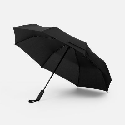 Зонт складной Smooth Move с плавным закрытием, черный-0