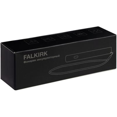 Фонарик аккумуляторный Falkirk, белый-6