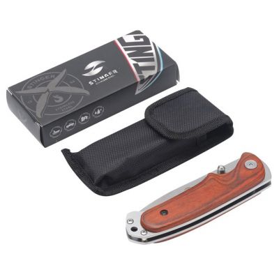 Складной нож Stinger 8236, коричневый-4