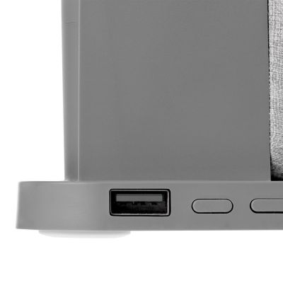 Зарядная станция с часами и подсветкой Large Charge, серая-12