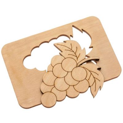 Карточки-раскраски Wood Games, фрукты-1