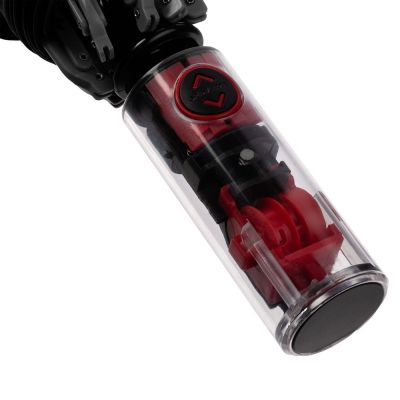 Зонт наоборот складной Futurum со светоотражающим кантом, черный-5