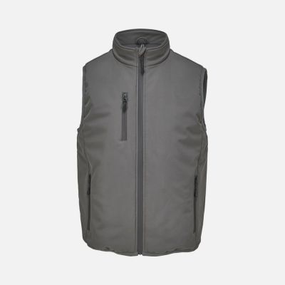 Жилет софтшелл унисекс Falcon BW, темно-серый-0