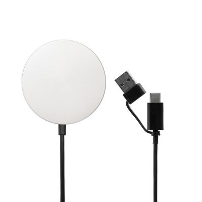 Магнитное зарядное устройство Cooper Rond, 15 Вт, серебристое-1